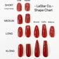 Reusable Morning Mocha | Premium Press on Nails Gel | Fake Nails | Cute Fun Colorful Gel Nail Artist faux nails ML292
