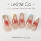 Reusable Rainbow French Tip Blush Premium Press on Nails Gel Manicure | Fake Nails | Handmade | Lestarco faux nails XWZ195