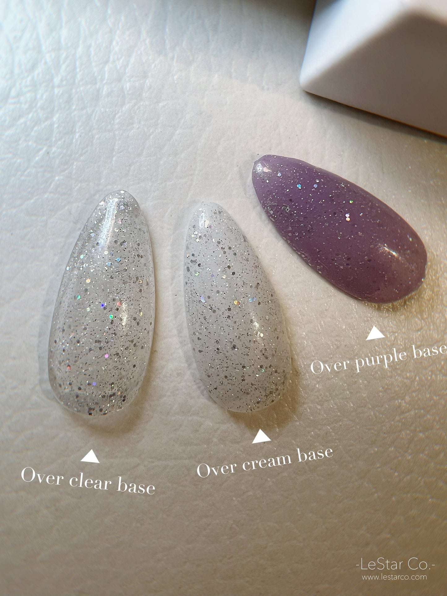 Stardust | Holographic Glitter | Ultra Shine Long Lasting Brush on UV Gels Home Nail DIY False Tips Manicure Nail Art Supply