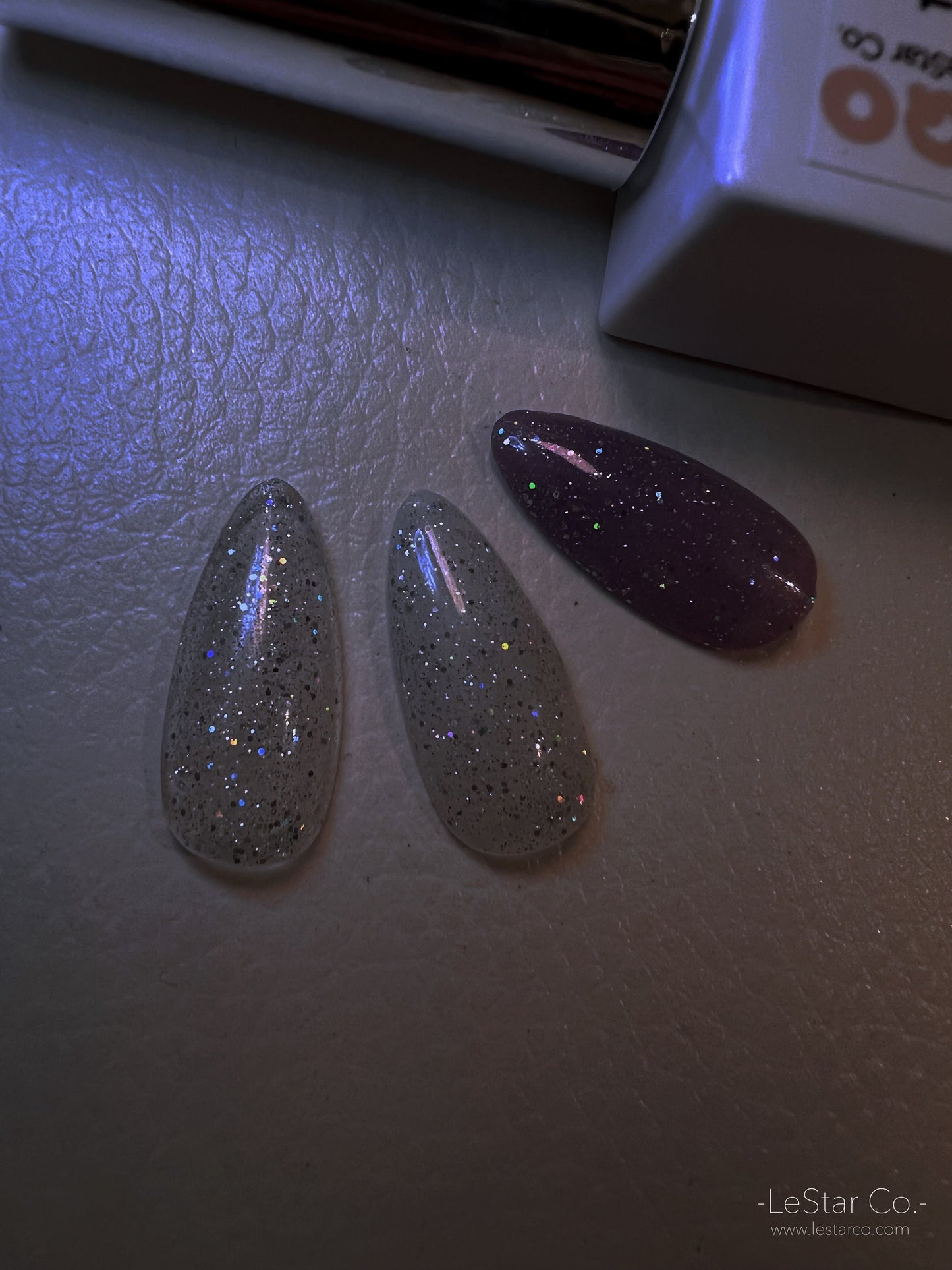 Stardust | Holographic Glitter | Ultra Shine Long Lasting Brush on UV Gels Home Nail DIY False Tips Manicure Nail Art Supply