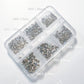 1000pcs Mixed sizes Pointed Back Rhinestones Diamond Crystal Gem stones Clear AB Diamonds Sequins 3D Nail Design Decorations DIY Accessories