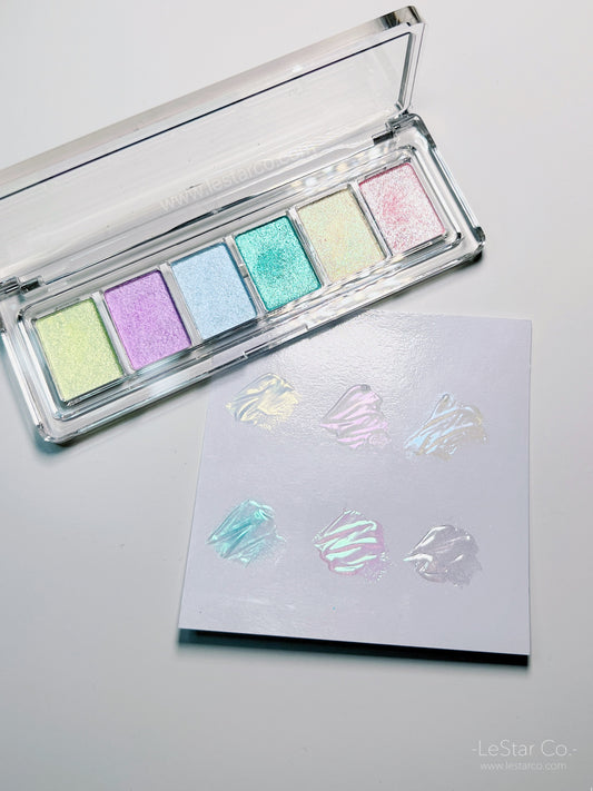 Chrome Mirror Powder Palette | Aurora Polar light Mermaid Effect Powder |Holographic Nail Art Supply