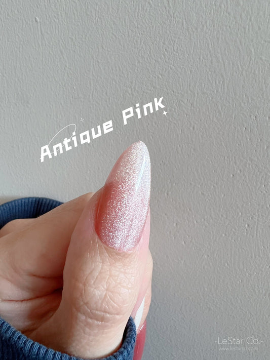 Cat Eye Antique Pink |Sheer Pink | Ultra Shine Long Lasting Brush on UV Gels Home Nail DIY False Tips Manicure Nail Art Supply