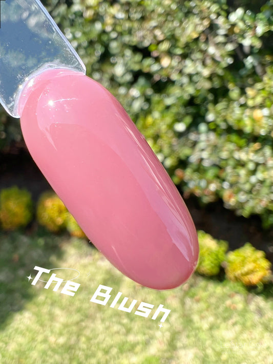The Blush | Sheer Pink | Ultra Shine Long Lasting Brush on UV Gels Home Nail DIY False Tips Manicure Nail Art Supply