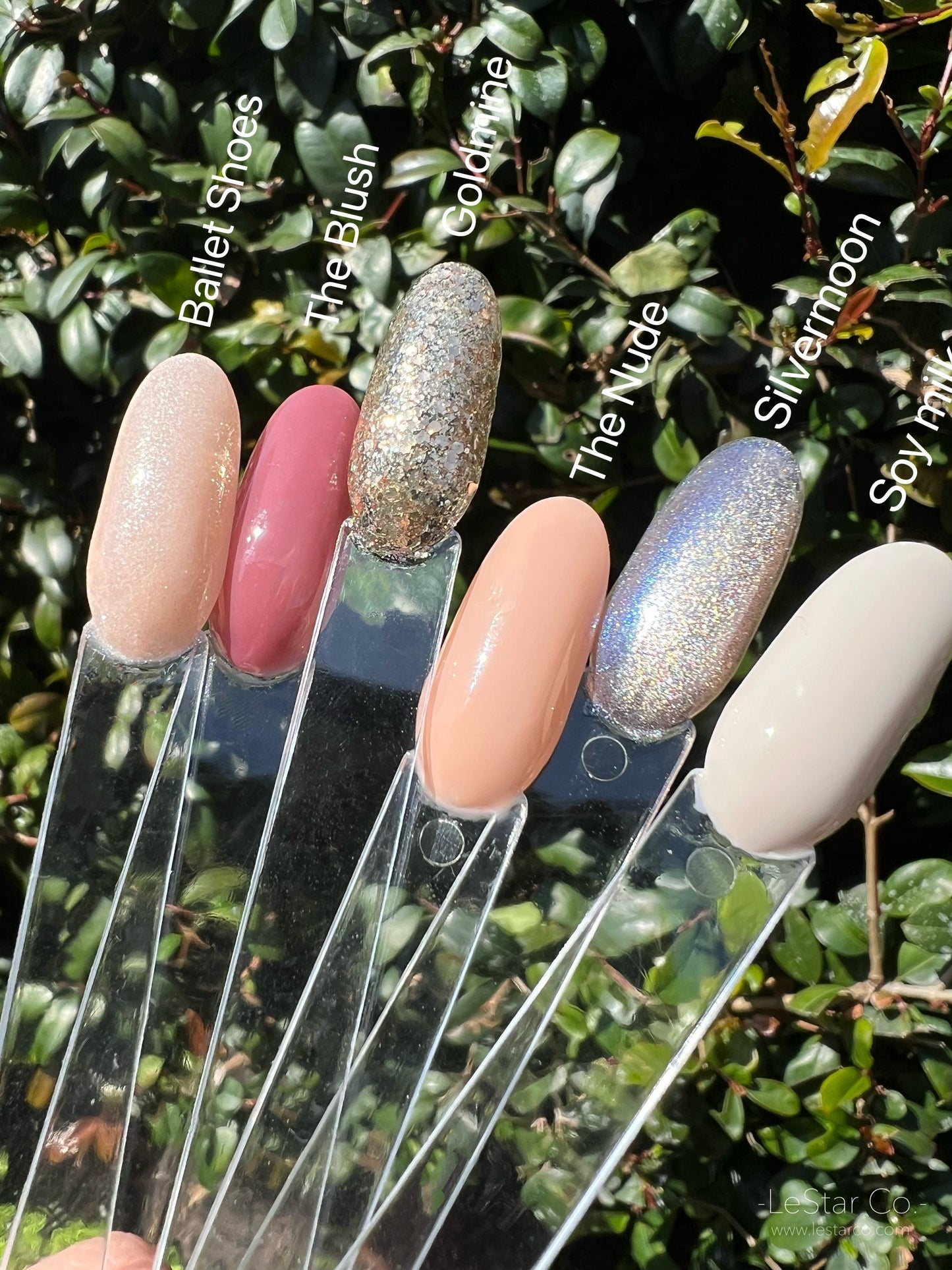 Sootheline Collection | Cat Eye Silver Gold Glitter Blush Pink Nude Gel Polish Home Nail DIY False Tips Manicure Nail Art Supply By LUMIQO