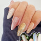 Sootheline Collection | Cat Eye Silver Gold Glitter Blush Pink Nude Gel Polish Home Nail DIY False Tips Manicure Nail Art Supply By LUMIQO