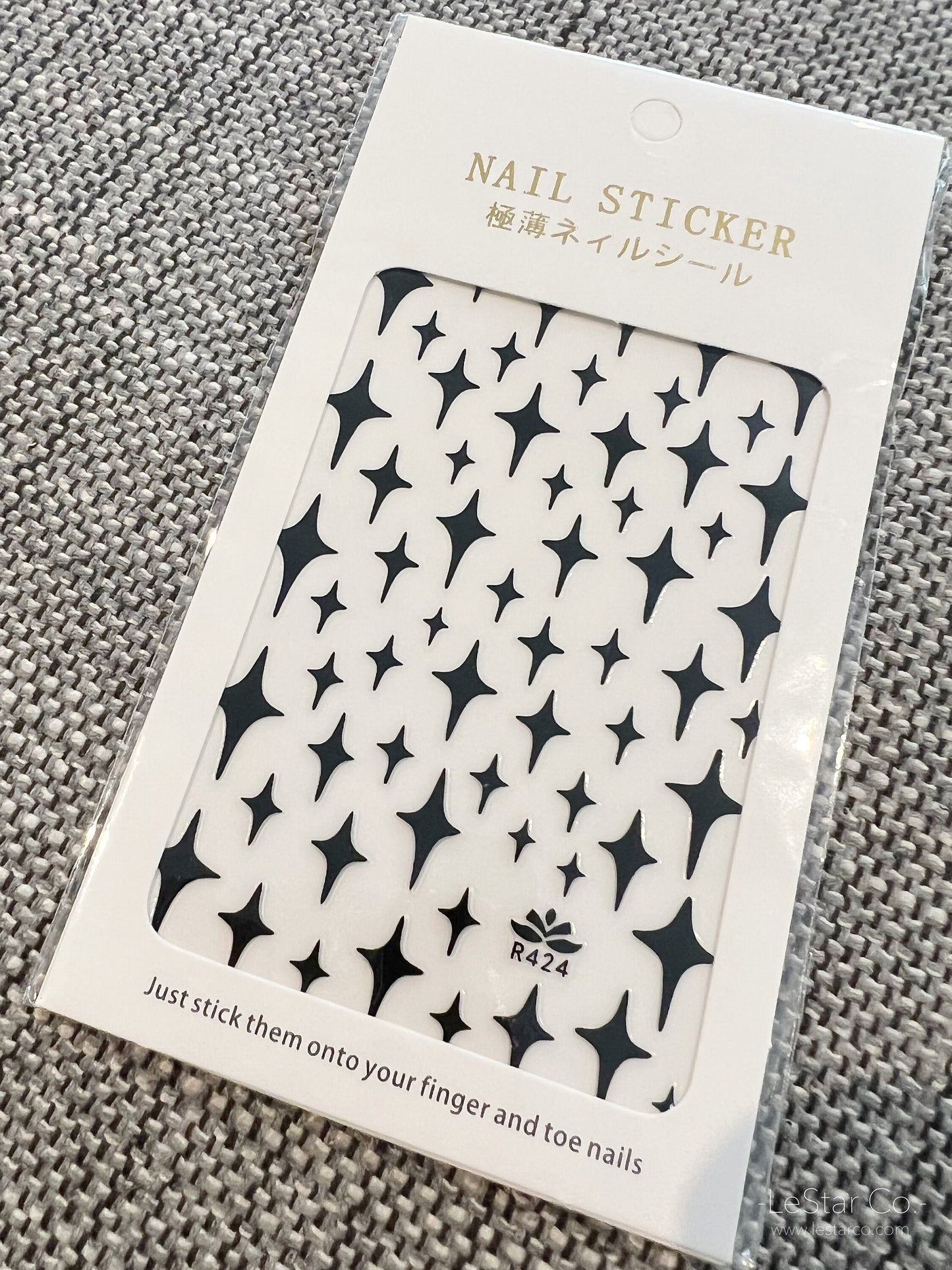 Four-Pointed Stars  Nail Art Stickers | Nail Accessories | Self Adhesive Nail Decals | Nail Stickers Decals