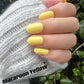 Macaroon Yellow Gel Polish | Bright Yellow | Ultra Shine Long Lasting Brush on UV Gels Home Nail DIY False Tips Manicure Nail Art Supply