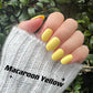 Macaroon Yellow Gel Polish | Bright Yellow | Ultra Shine Long Lasting Brush on UV Gels Home Nail DIY False Tips Manicure Nail Art Supply