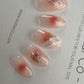 Reusable Blush and Pearl | Premium Press on Nails Gel | Fake Nails | Cute Fun Colorful Colorful Gel Nail Artist faux nails xx217