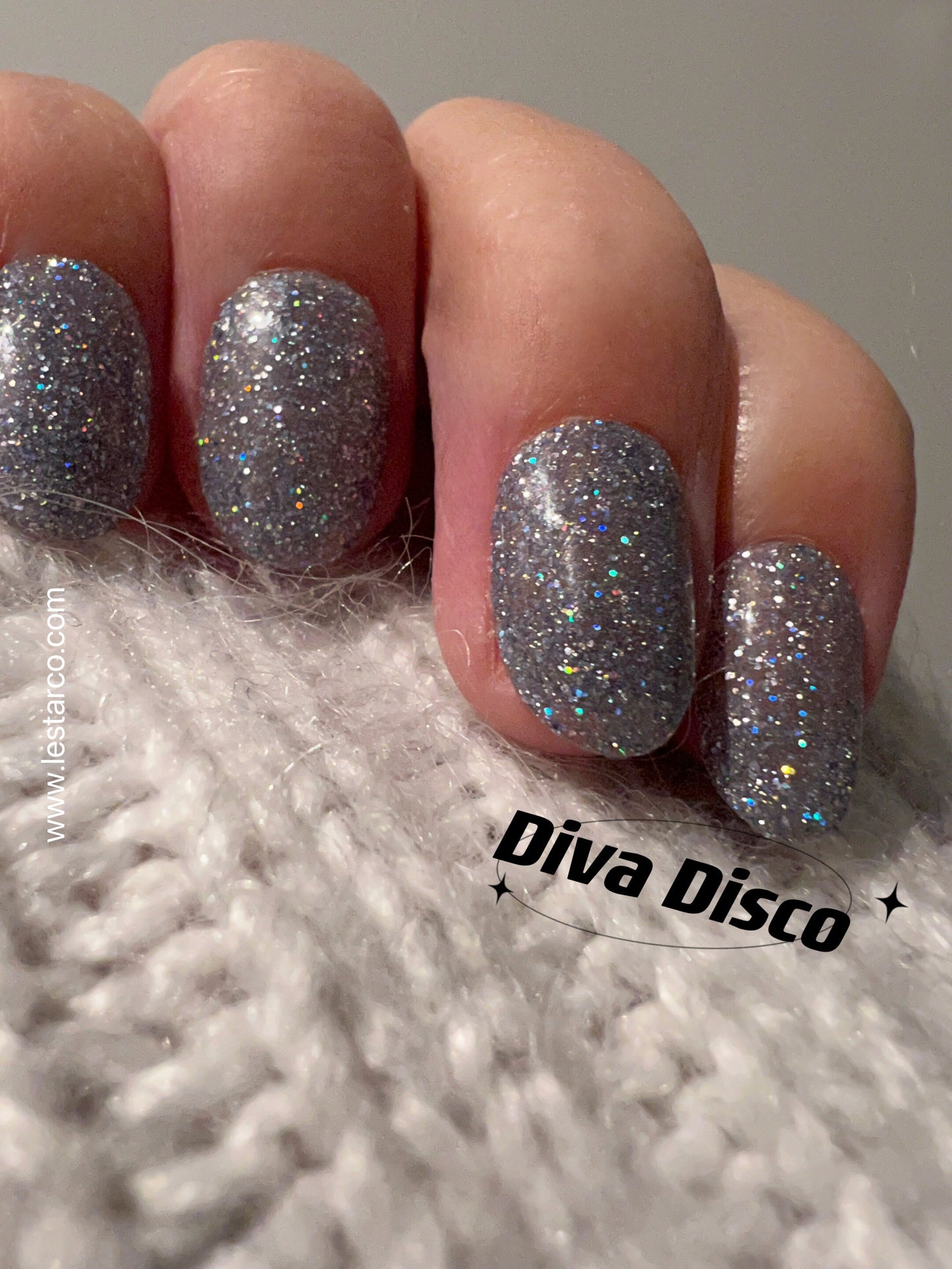 Diva Disco | High reflect Multicolor | Ultra Shine Long Lasting Brush on UV Gels Home Nail DIY False Tips Manicure Nail Art Supply