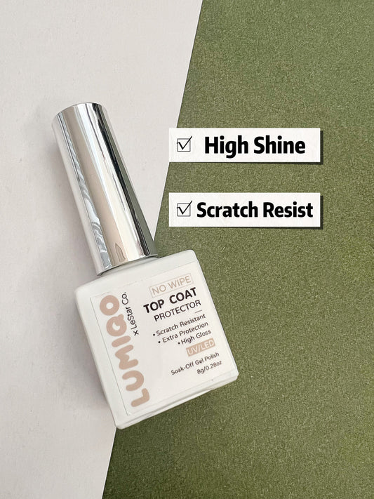 No Wipe Top Coat High Gloss Extra Hard Clear Nail Glue Brush on UV Gels Glue False Tips Manicure Nail Art Supply