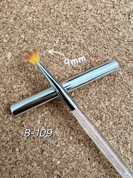 Premium Nail Brush/Fan Brush/UV Gel Apply Pen/ Nylon Hair Detailing Striping Nail Art, Painting Liner Brushes, 3D Flower Petal  B-109