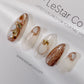 Reusable Gemstone Inspired Vol III| Premium Press on Nails Gel | Fake Nails | Cute Fun Colorful Gel Nail Artist faux nails XWZ235
