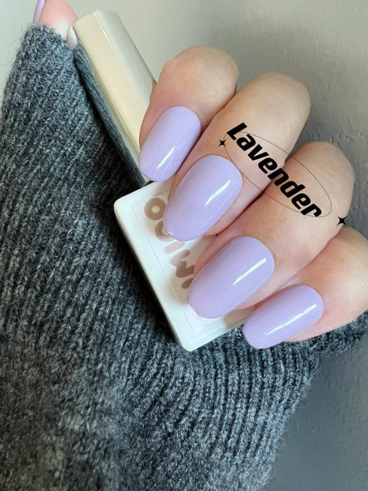 Lavender | Light Purple Gel Polish | Ultra Shine Long Lasting Brush on UV Gels Home Nail DIY False Tips Manicure Nail Art Supply