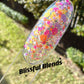 Blissful Blends | Clear Base w/ Glitter | Ultra Shine Long Lasting Brush on UV Gels Home Nail DIY False Tips Manicure Nail Art Supply