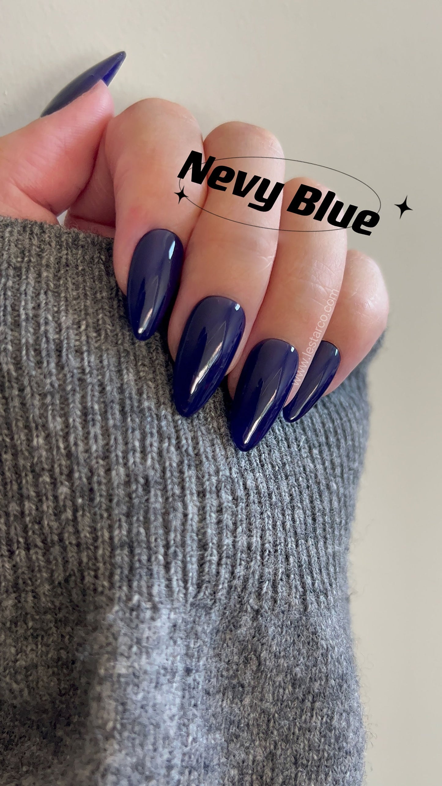 Navy Blue | Gel Polish | Ultra Shine Long Lasting Brush on UV Gels Home Nail DIY False Tips Manicure Nail Art Supply