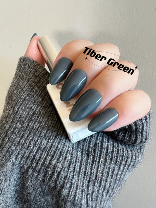 Tiber Green | Gel Polish | Ultra Shine Long Lasting Brush on UV Gels Home Nail DIY False Tips Manicure Nail Art Supply