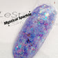 Mystical Sparkle | Sheer Purple w/ Glitter | Ultra Shine Long Lasting Brush on UV Gels Home Nail DIY False Tips Manicure Nail Art Supply
