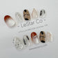 Reusable Minimalist Linea Premium Short Press on Nails Gel Manicure | Fake Nails | Handmade | Lestarco faux nails ML239