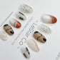 Reusable Minimalist Linea Premium Short Press on Nails Gel Manicure | Fake Nails | Handmade | Lestarco faux nails ML239