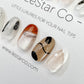Reusable Minimalist Linea Premium Short Press on Nails Gel Manicure | Fake Nails | Handmade | Lestarco faux nails ML239