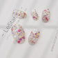 Reusable Blissful Blends| Premium Press on Nails Gel | Fake Nails | Cute Fun Colorful Colorful Gel Nail Artist faux nails 173zz