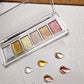 Silver Gold Rose Gold Champagne | Chrome Mirror Powder Palette | Aurora Polar light Mermaid Effect Powder |Holographic Nail Art Supply