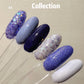 Brilliant Lapis Gel Polish | Sheer Blue w/ Multi Size Chunky Glitter | Ultra Shine Home Nail DIY  Manicure Nail Art Supply By LUMIQO