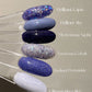 Brilliant Lapis Gel Polish | Sheer Blue w/ Multi Size Chunky Glitter | Ultra Shine Home Nail DIY  Manicure Nail Art Supply By LUMIQO
