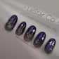 Reusable Midnight Star | Premium Press on Nails Gel | Fake Nails | Cute Fun Colorful Colorful Gel Nail Artist faux nails 177zz
