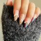 Reusable Chic Cluster Premium Short Press on Nails Gel Manicure | Fake Nails | Handmade | Lestarco faux nails BB246