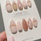 Reusable Pink Romance | Premium Press on Nails Gel | Fake Nails | Cute Fun Colorful Gel Nail Artist faux nails TT258