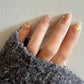Reusable Golden Wing Premium Short Press on Nails Gel Manicure | Fake Nails | Handmade | Lestarco faux nails ML244