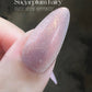 Sugarplum Fairy |Cat Eye Gel Polish | Sheer Pink w/Silver Red Shimmer | Long Lasting Brush on UV Gels Nail DIY Manicure Nail Art Supply