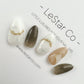Reusable Olive Branch | Premium Press on Nails Gel | Fake Nails | Cute Fun Colorful Gel Nail Artist faux nails ML267