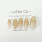 Reusable Golden Outline Tips | Premium Press on Nails Gel | Fake Nails | Cute Fun Colorful Gel Nail Artist faux nails TT274