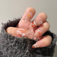 Reusable Gem Rosebud | Premium Press on Nails Gel | Fake Nails | Cute Fun Colorful Gel Nail Artist faux nails BB261