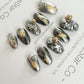 Reusable Chrono Cruiser | Premium Press on Nails Gel | Fake Nails | Cute Fun Colorful Gel Nail Artist faux nails BB263