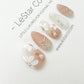 Reusable Soft Pink Flower | Premium Press on Nails Gel | Fake Nails | Cute Fun Colorful Gel Nail Artist faux nails ML276