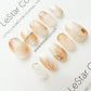 Reusable Chic Gold | Premium Press on Nails Gel | Fake Nails | Cute Fun Colorful Gel Nail Artist faux nails ML288