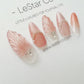 Reusable Pink Mermaid | Premium Press on Nails Gel | Fake Nails | Cute Fun Colorful Gel Nail Artist faux nails BB311