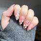 Reusable Really Love Me | Premium Press on Nails Gel | Fake Nails | Cute Fun Colorful Gel Nail Artist faux nails ML342