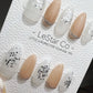 Reusable Hoping For The Best | Premium Press on Nails Gel | Fake Nails | Cute Fun Colorful Gel Nail Artist faux nails TMR341