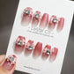 Reusable Perfect Love | Premium Press on Nails Gel | Fake Nails | Cute Fun Colorful Gel Nail Artist faux nails TMR350