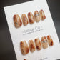 Reusable September | Premium Short Press on Nails Gel Manicure | Fake Nails | Handmade | Lestarco faux nails TS353