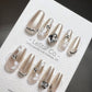 Reusable Stay Beautiful | Premium Press on Nails Gel | Fake Nails | Cute Fun Colorful Gel Nail Artist faux nails BB354