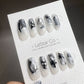 Reusable All Star | Premium Press on Nails Gel | Fake Nails | Cute Fun Colorful Gel Nail False faux Nails TMR361