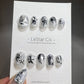 Reusable All Star | Premium Press on Nails Gel | Fake Nails | Cute Fun Colorful Gel Nail False faux Nails TMR361