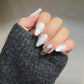 Reusable Silver Rush | Premium Press on Nails Gel | Fake Nails | Cute Fun Colorful Gel Nail Artist faux nails TMR364